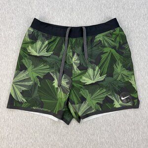 Nike Shorts Mens M 5" Inseam Green Global Camo Blade Volley Running Mesh Lined